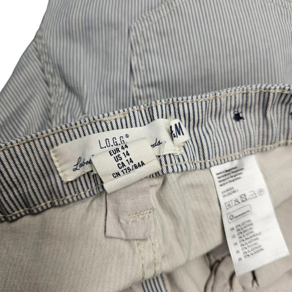 H&M L.O.G.G Striped Jeans Size 14 - Picture 5 of 5